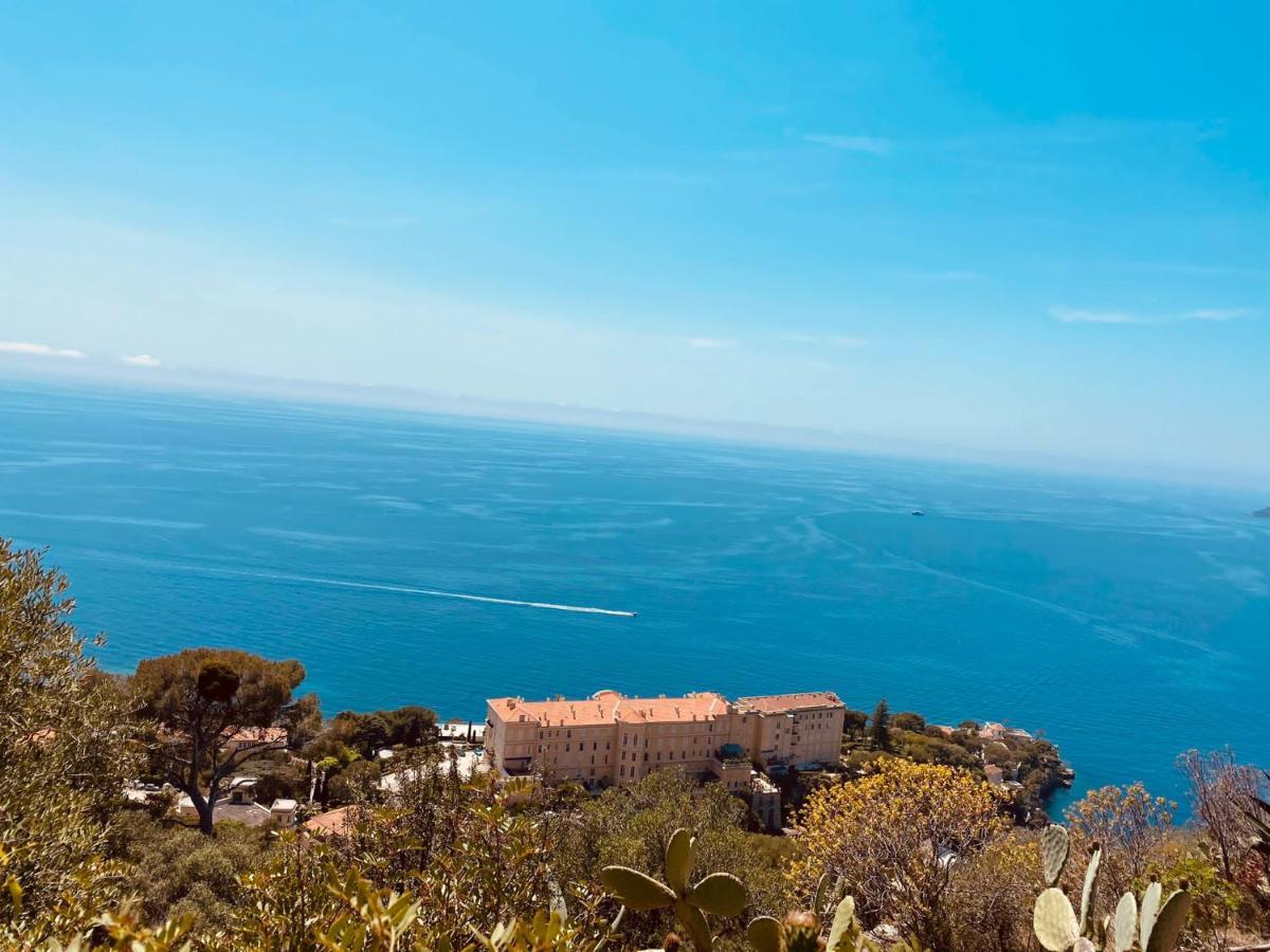 Luxueux Appartement - Vue Mer - Piscine - Free Parking - Monaco Cap-d'Ail Exterior foto