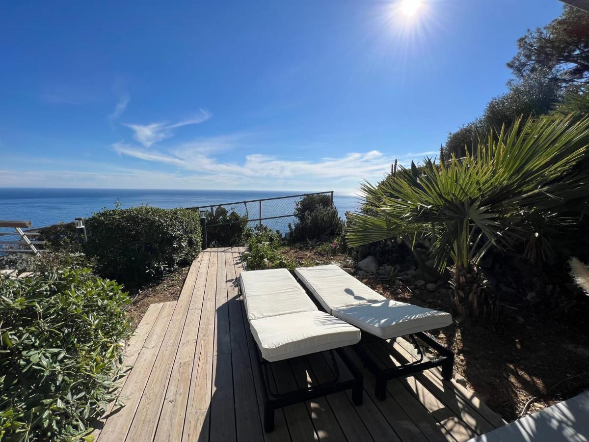 Luxueux Appartement - Vue Mer - Piscine - Free Parking - Monaco Cap-d'Ail Exterior foto
