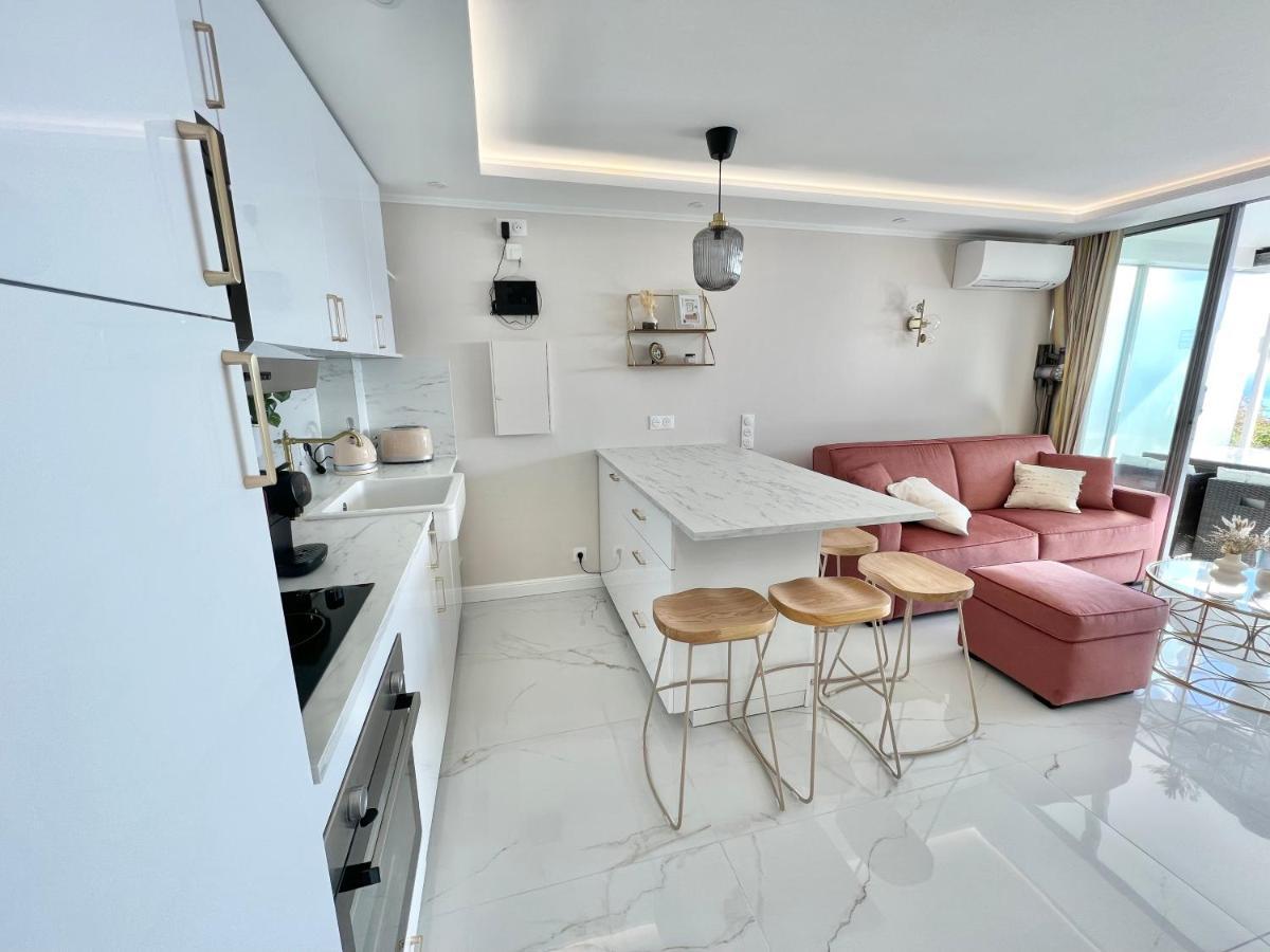 Luxueux Appartement - Vue Mer - Piscine - Free Parking - Monaco Cap-d'Ail Exterior foto
