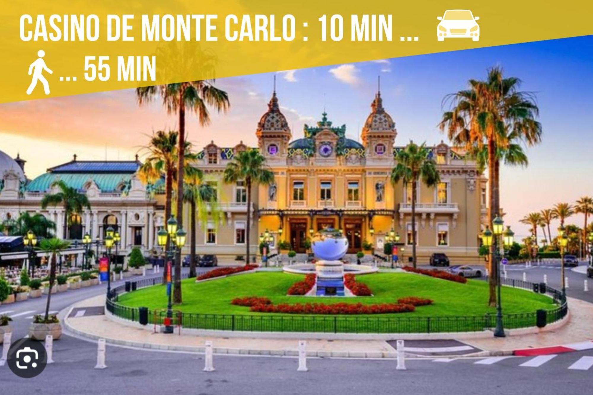 Luxueux Appartement - Vue Mer - Piscine - Free Parking - Monaco Cap-d'Ail Exterior foto