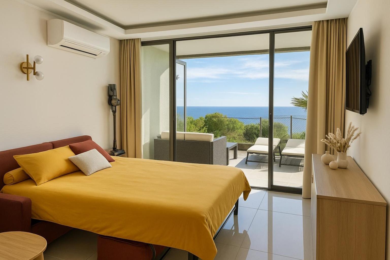 Luxueux Appartement - Vue Mer - Piscine - Free Parking - Monaco Cap-d'Ail Exterior foto